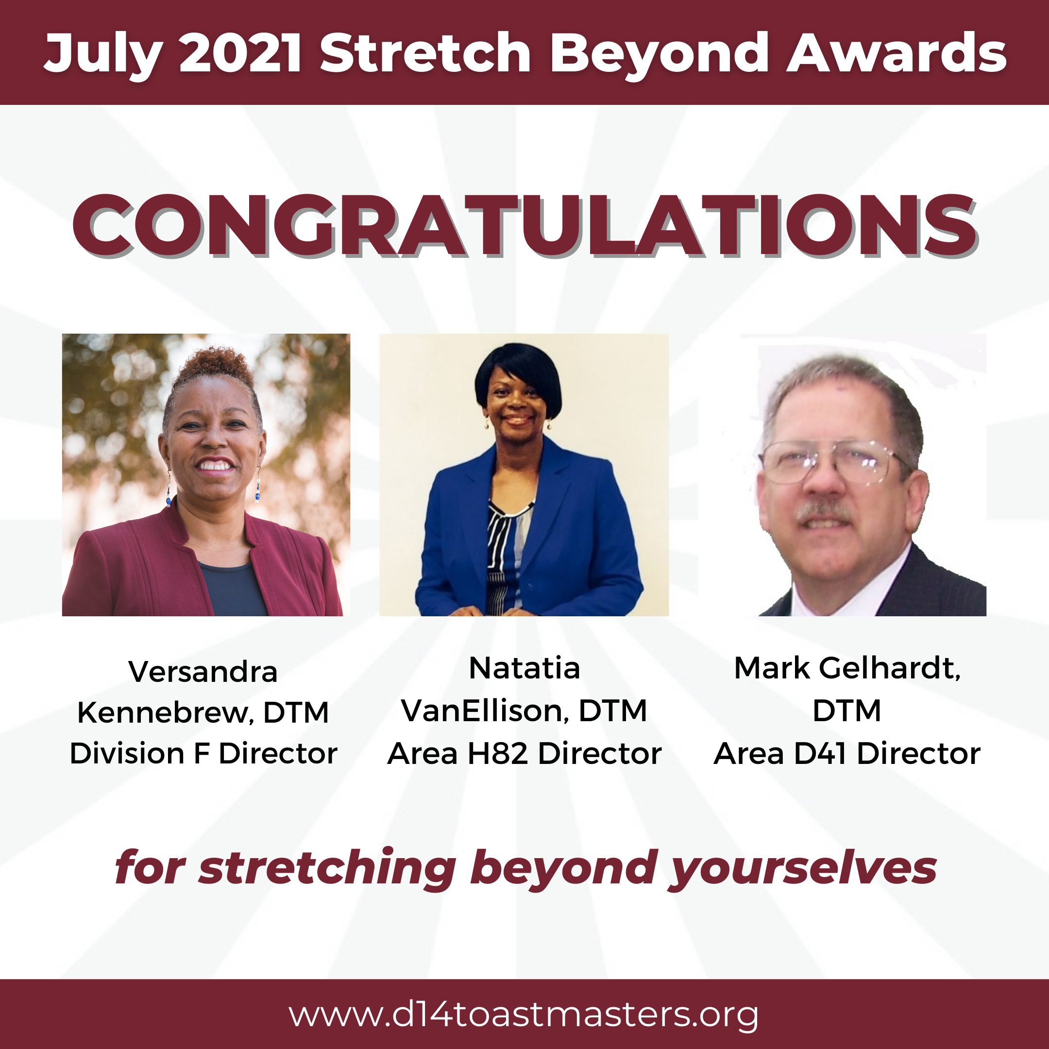 July 2021 Stretch Beyond Awards
