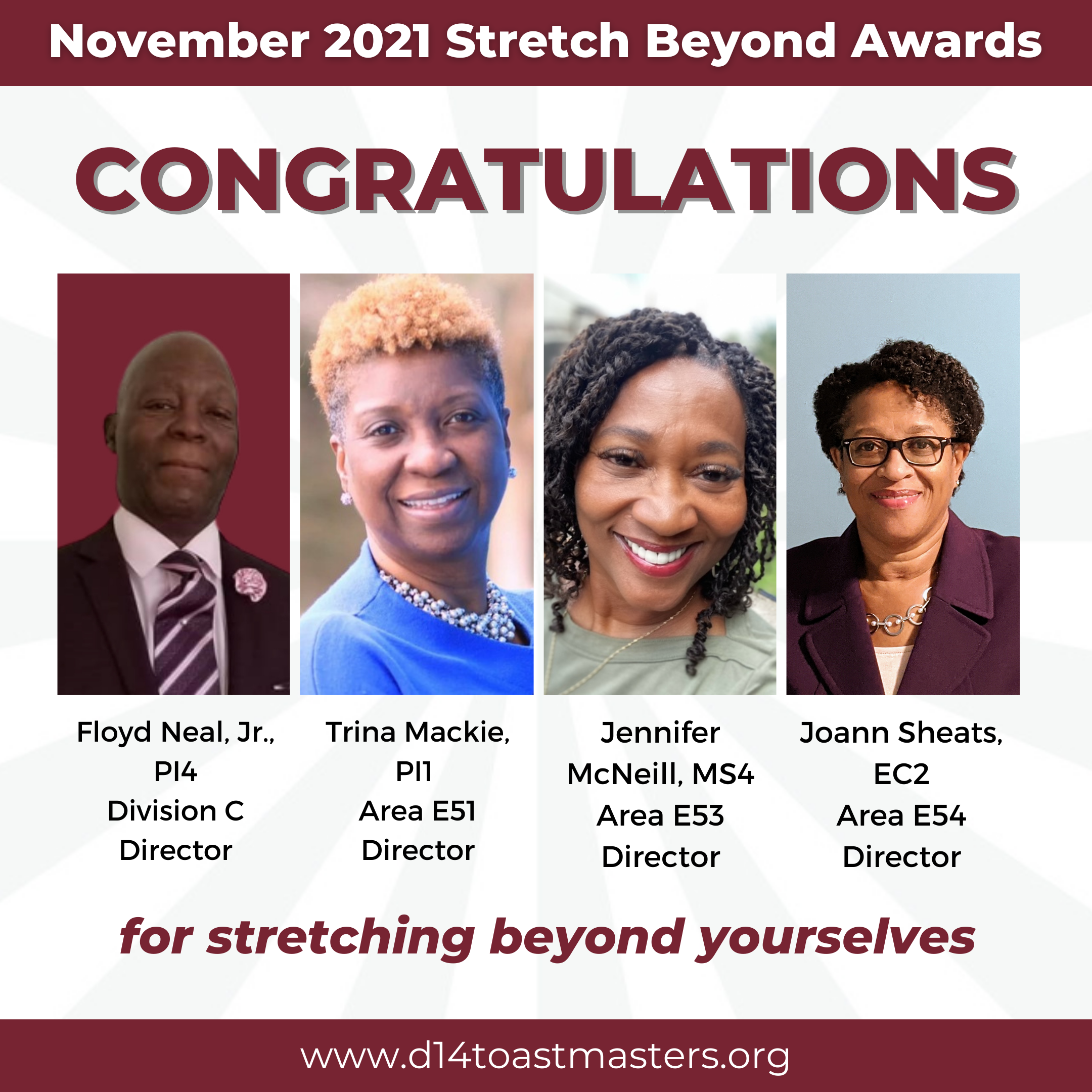 November 2021 Stretch Beyond Awards
